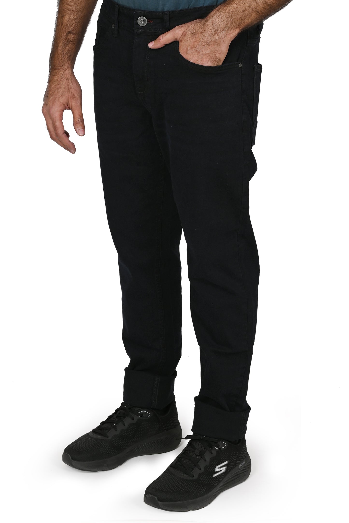 Men's Black Slim Fit Denim Jeans