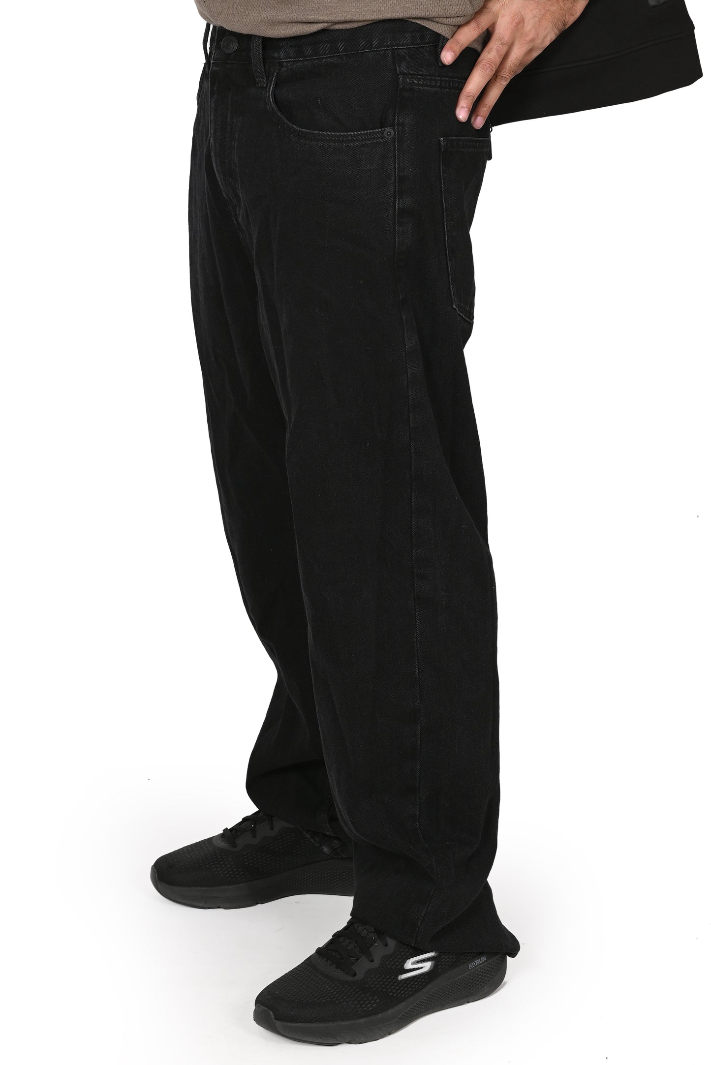 Men's Baggy Fit Denim Jeans Black