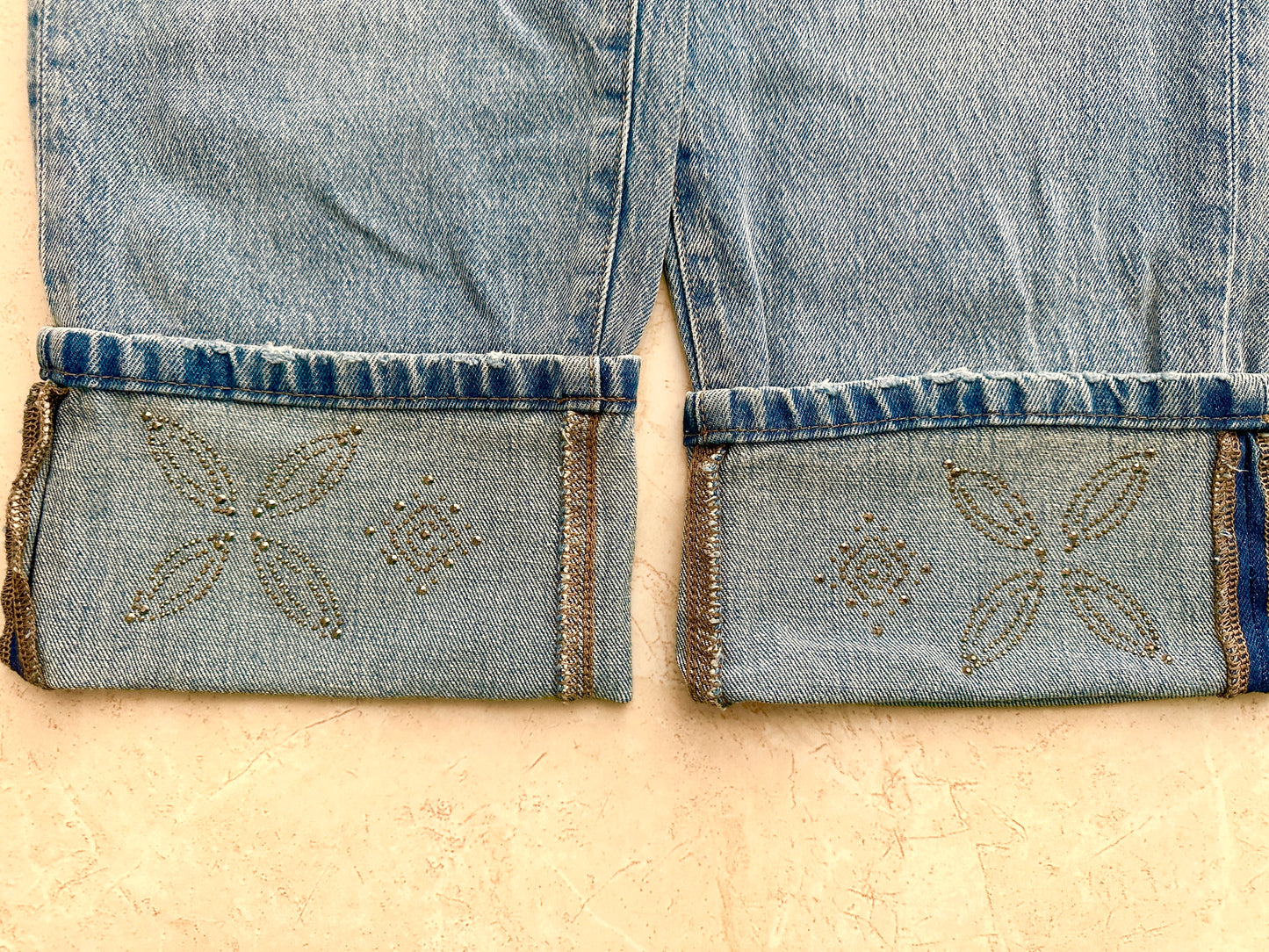 Ladies' Straight Fit Embellished Jeans