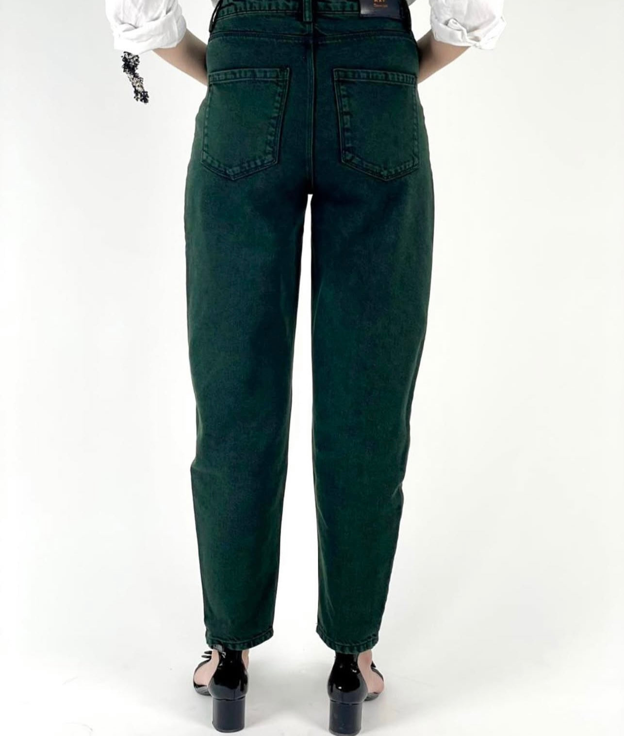 Ladies Military Green Jeans