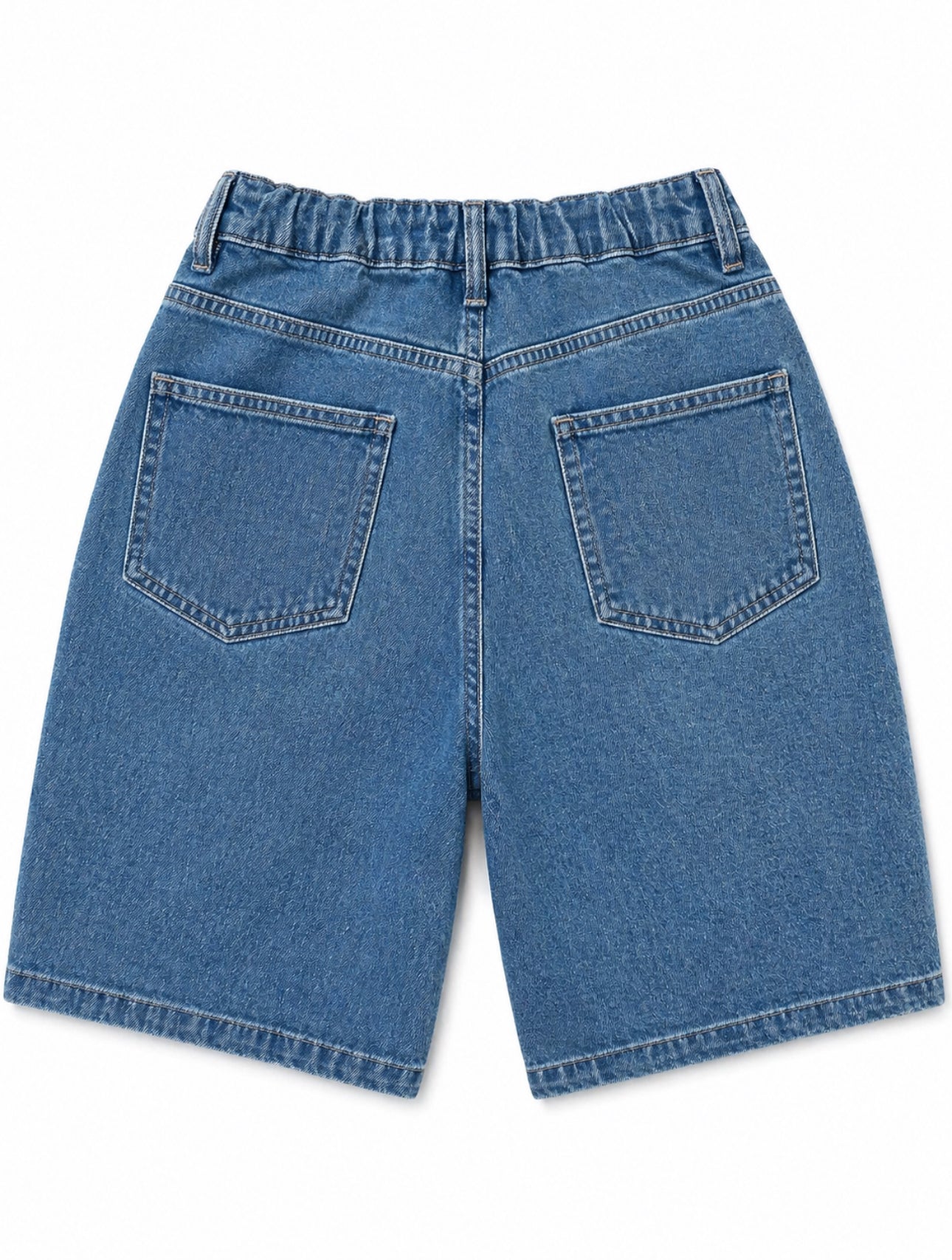 Girls Denim Shorts with Pearls