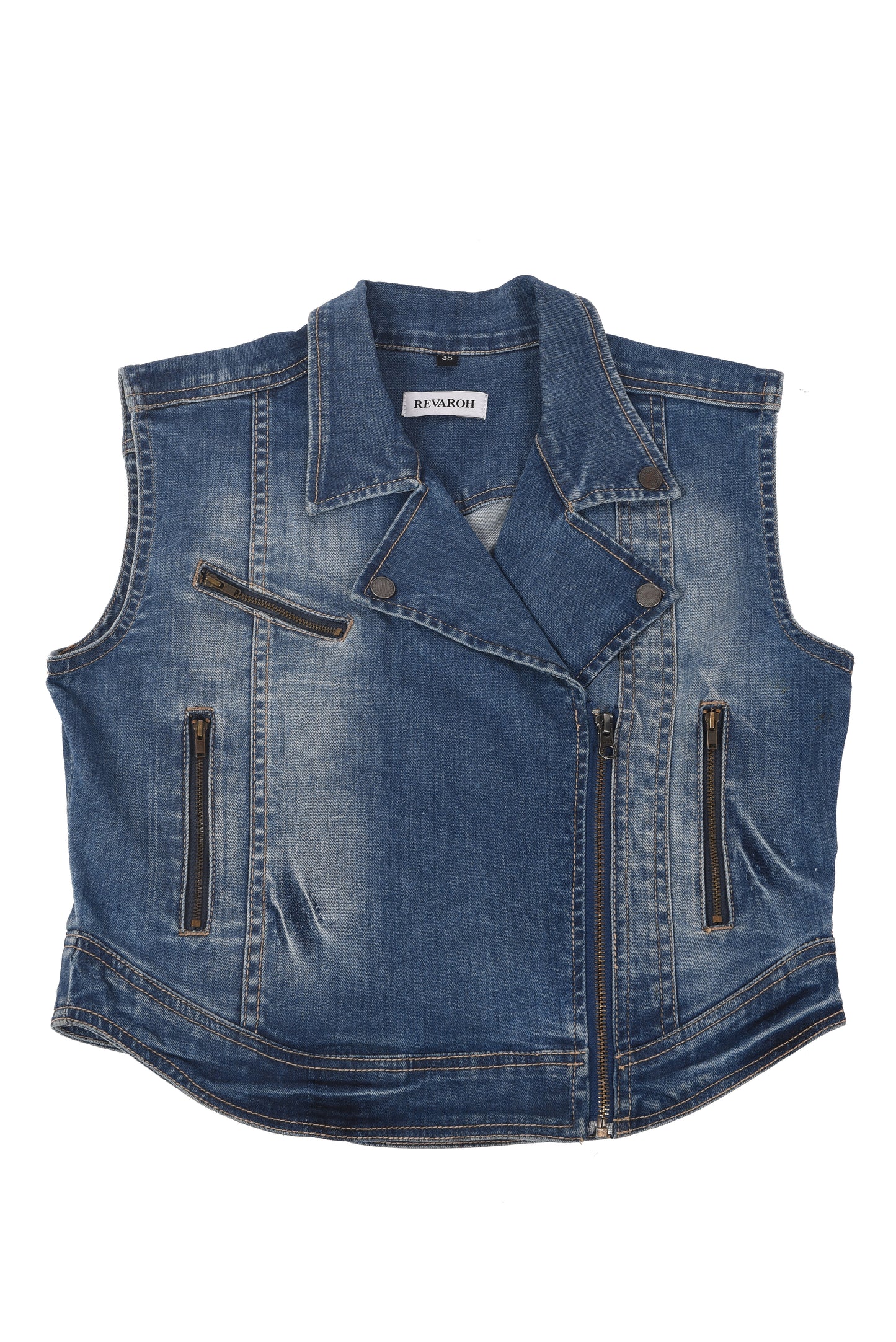Ladies’ Sleeveless Denim Jacket