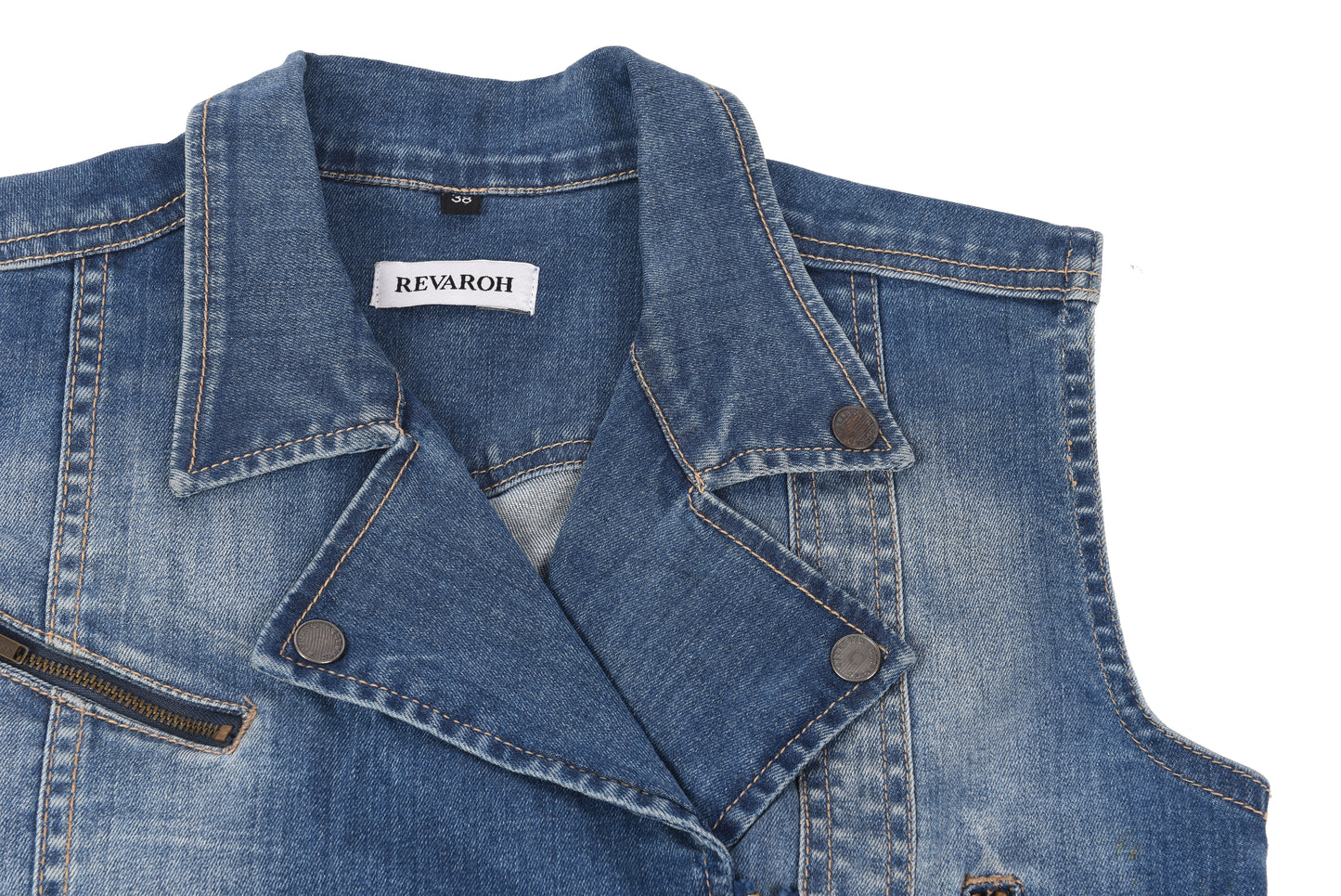 Ladies’ Sleeveless Denim Jacket