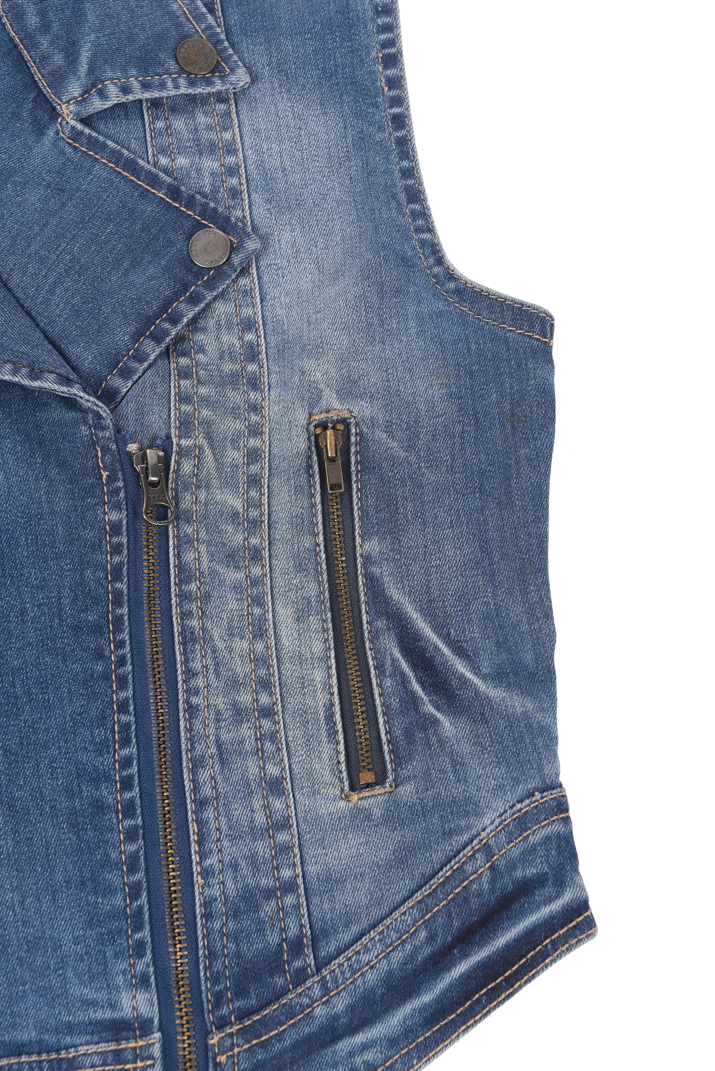 Ladies’ Sleeveless Denim Jacket