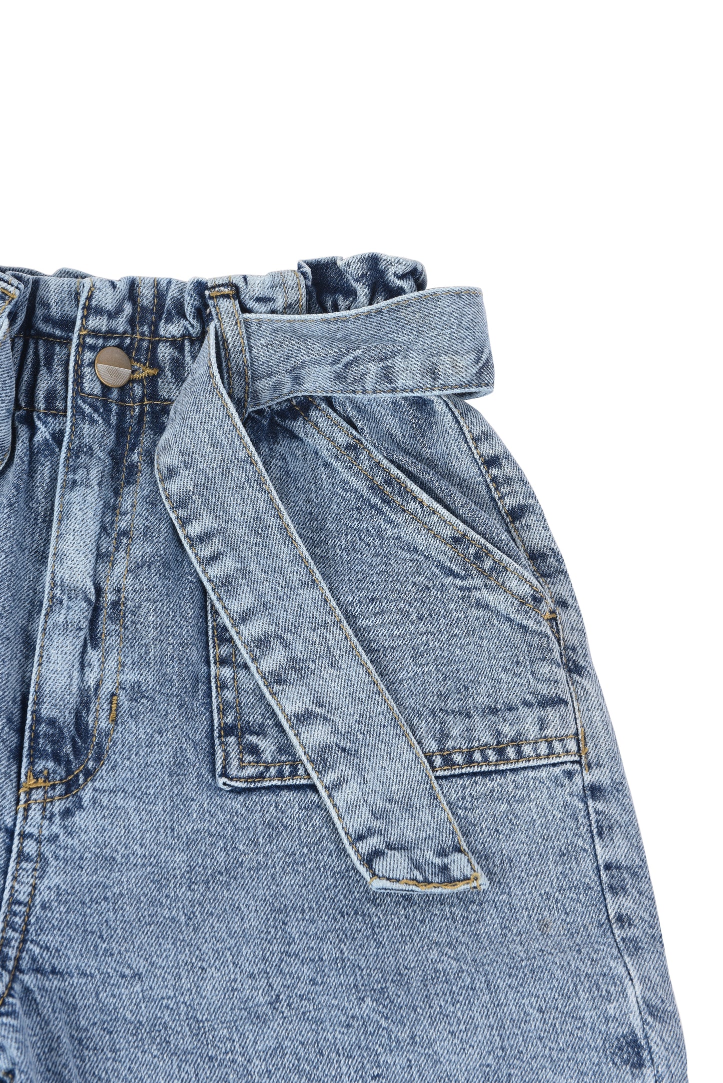 Kids Girls' Paper Bag Jeans