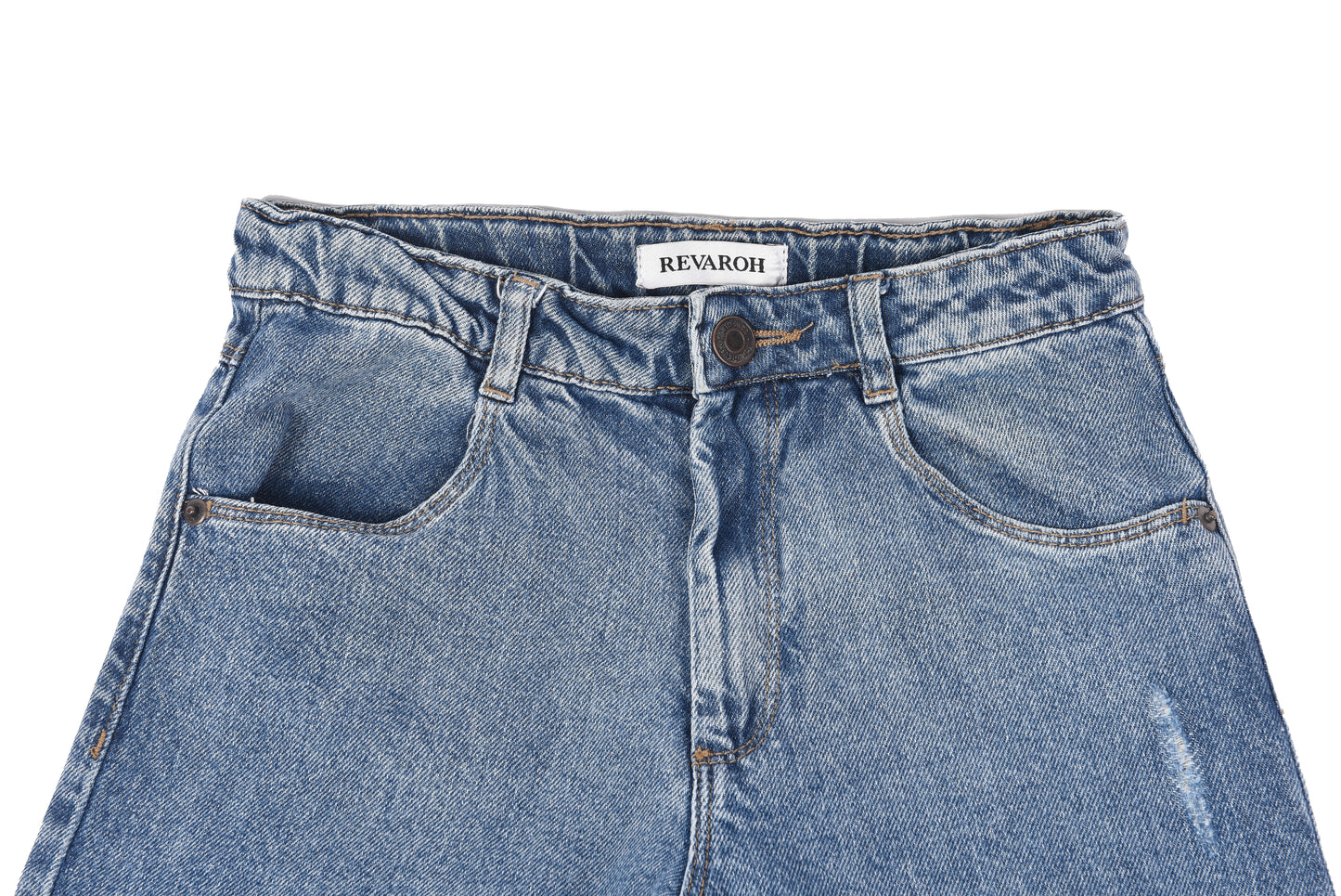 Girls' Wide Leg Acid Wash Jeans