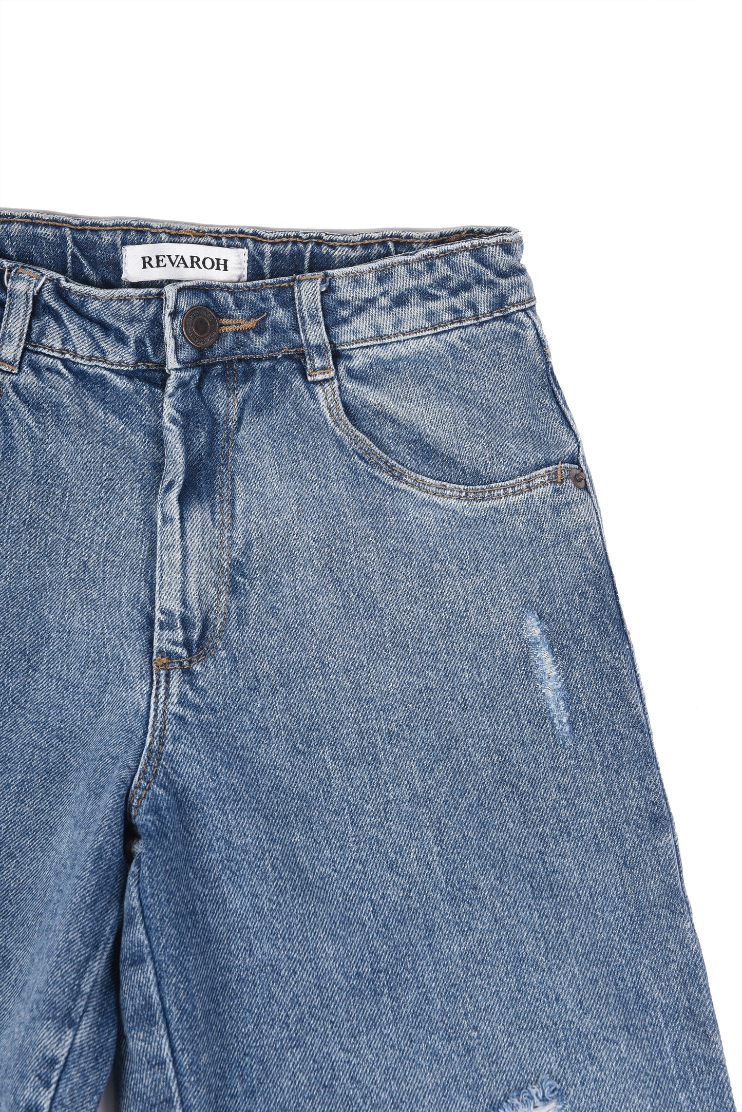 Girls' Wide Leg Acid Wash Jeans