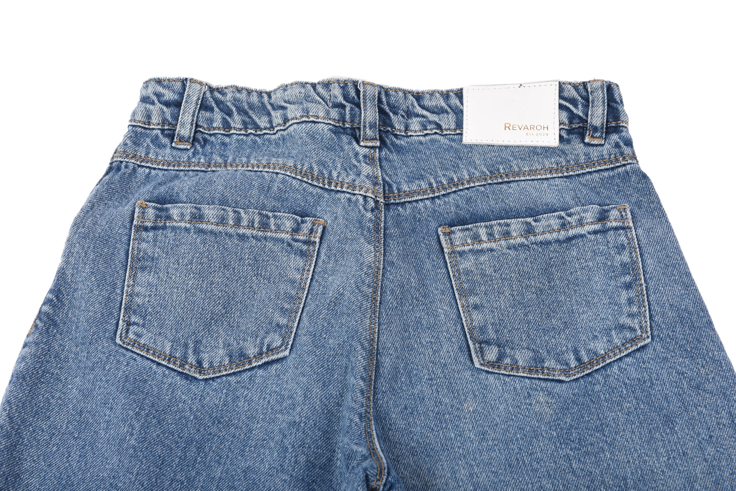 Girls' Wide Leg Acid Wash Jeans