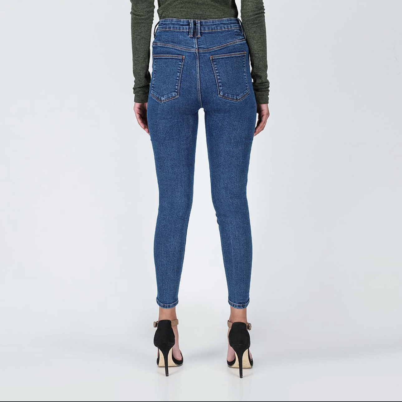Women High Waist Skinny Jeans