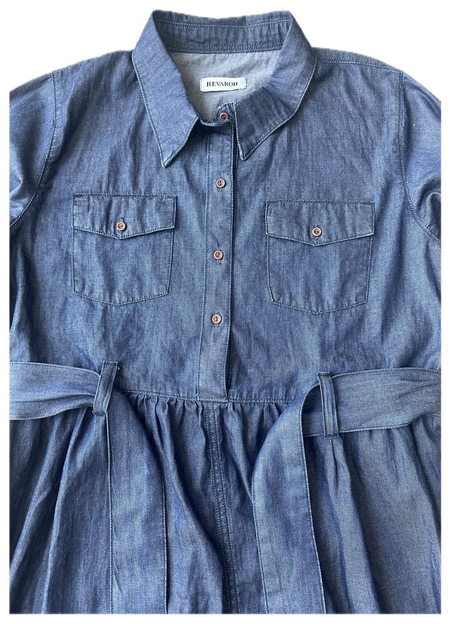 Ladies Denim Chambray long dress