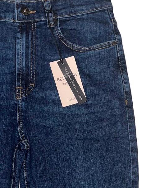 Ladies Flared Jeans with Raw Hem