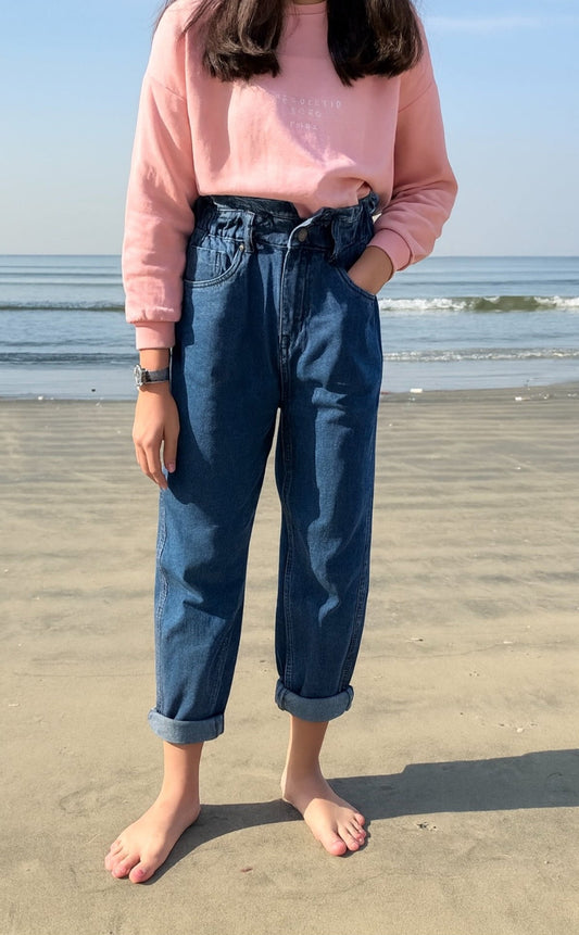 Ladies Flex Waist Jeans