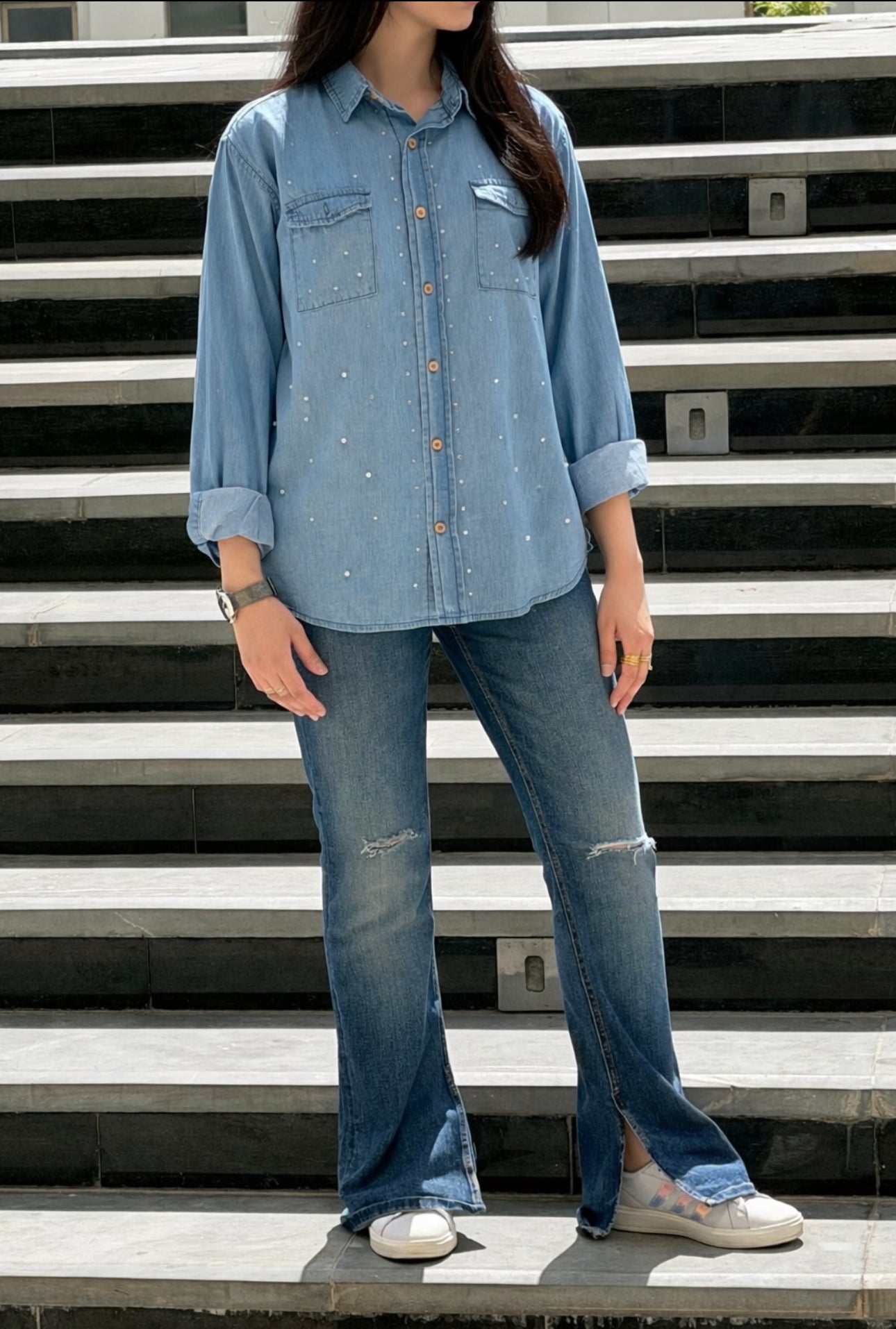 Ladies Denim Shirt
