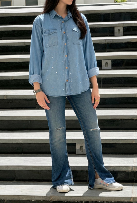 Ladies Denim Shirt