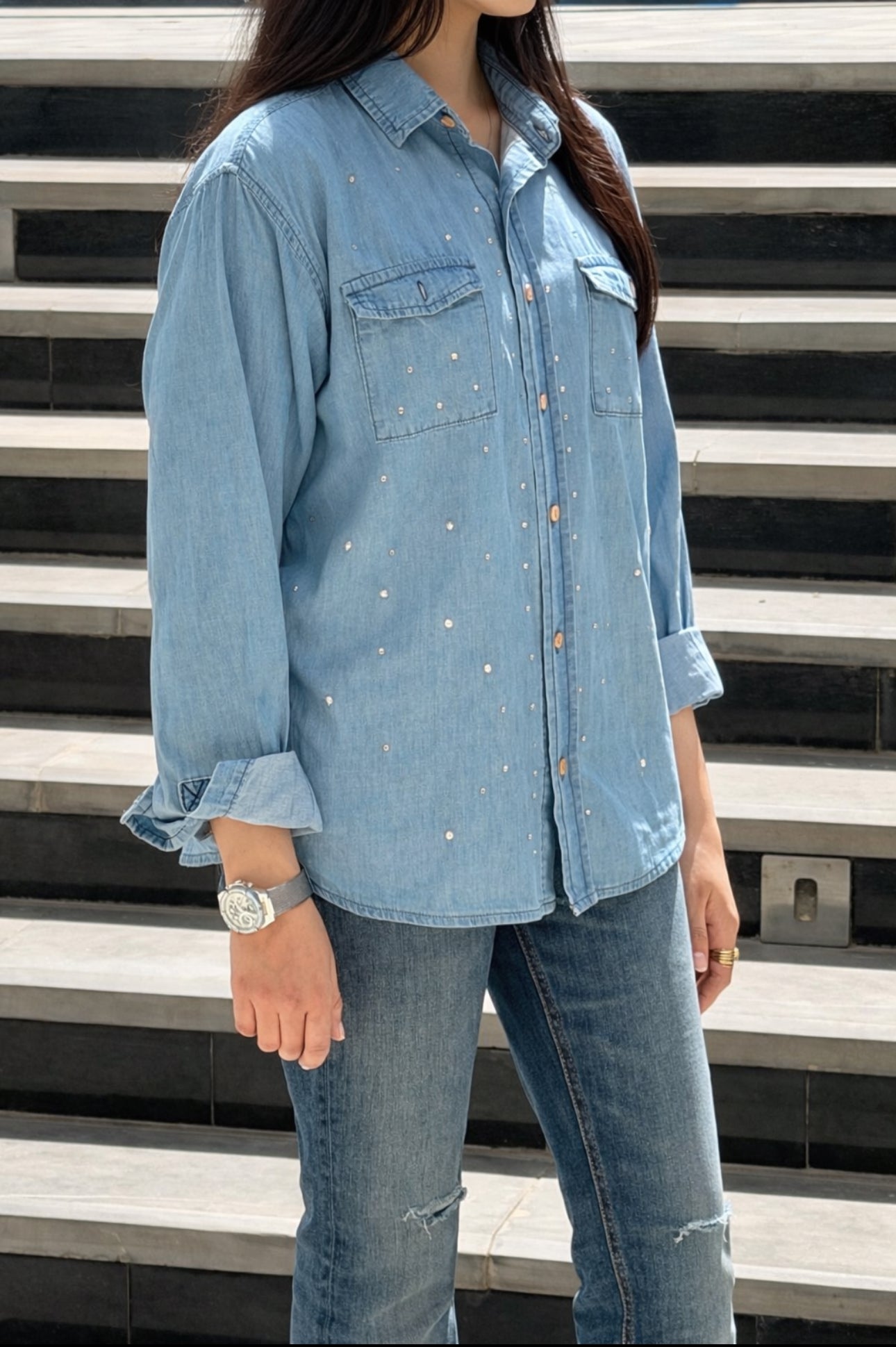 Ladies Denim Shirt
