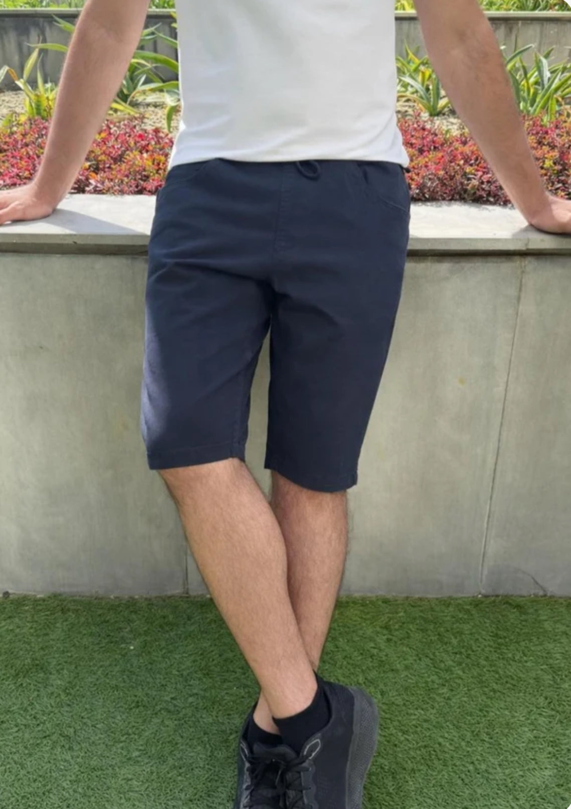 Men’s Twill Shorts ( Navy Blue )