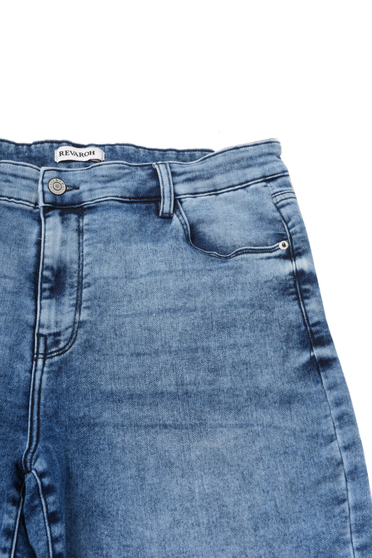 Ladies' Straight Fit Knit Denim Jeans