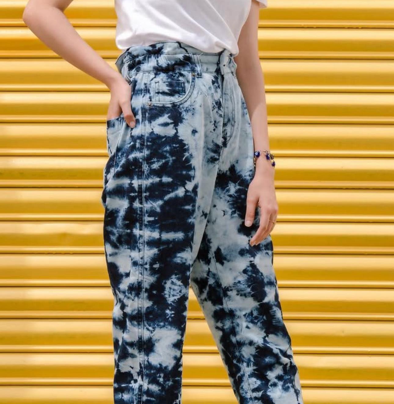 Tie and dye straight Fit jeans