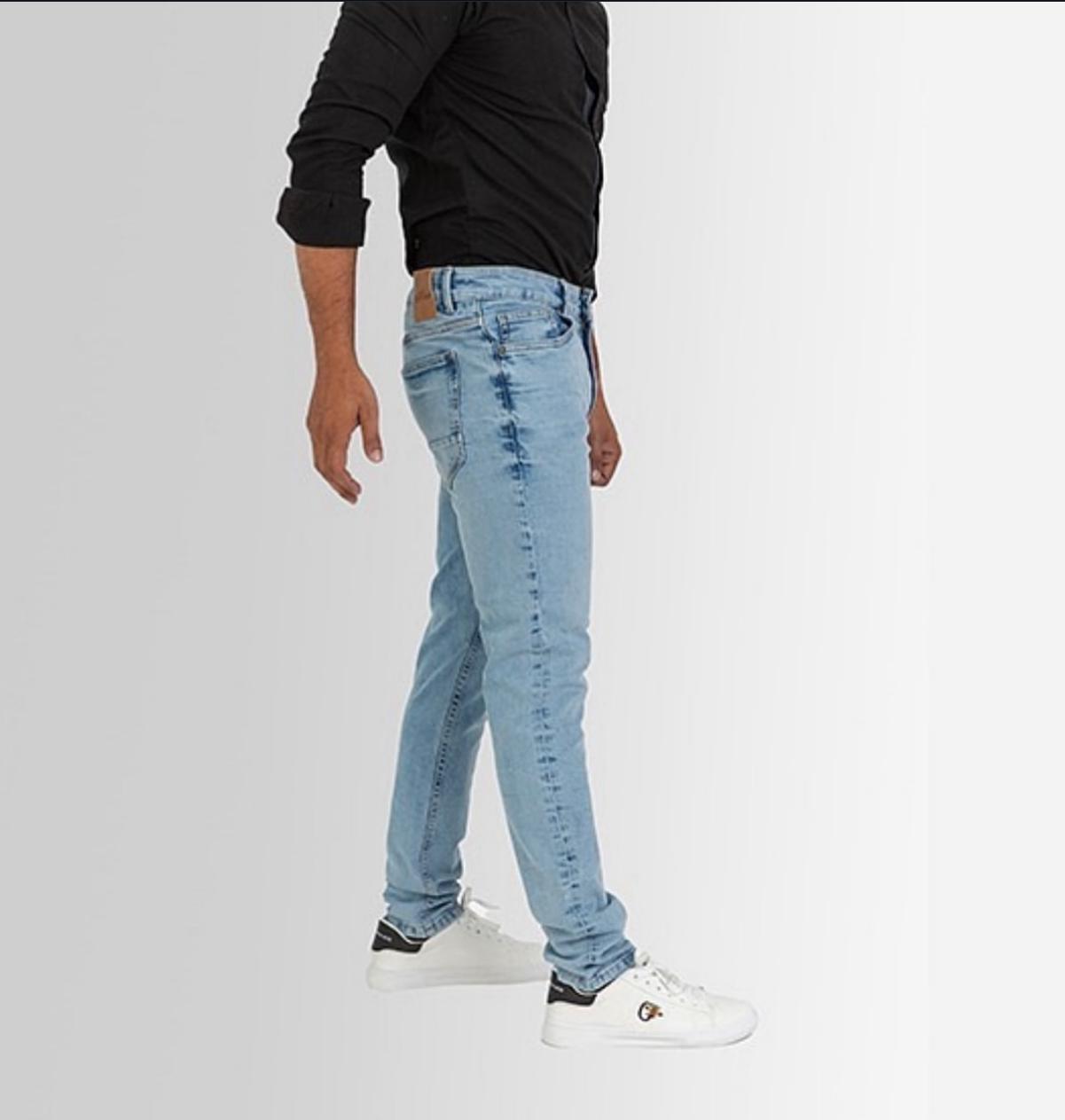 Mens slim fit jeans Revaroh Light wash