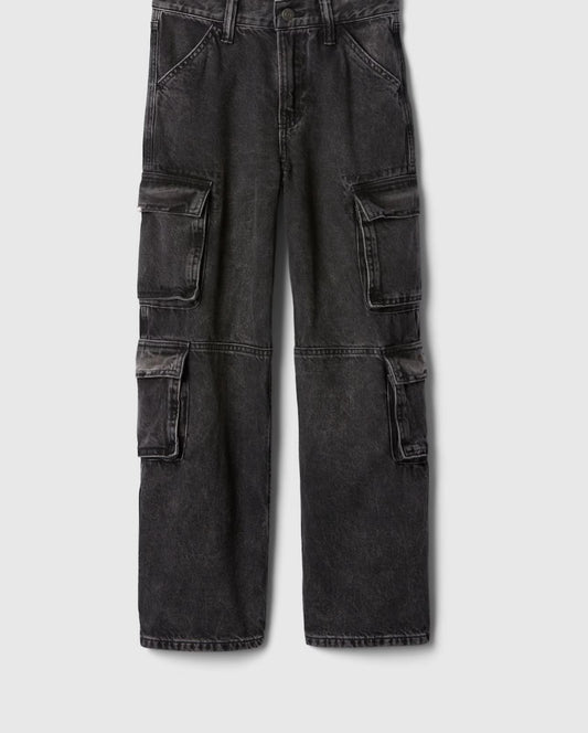 Kids Boys Double cargo pocket Jeans