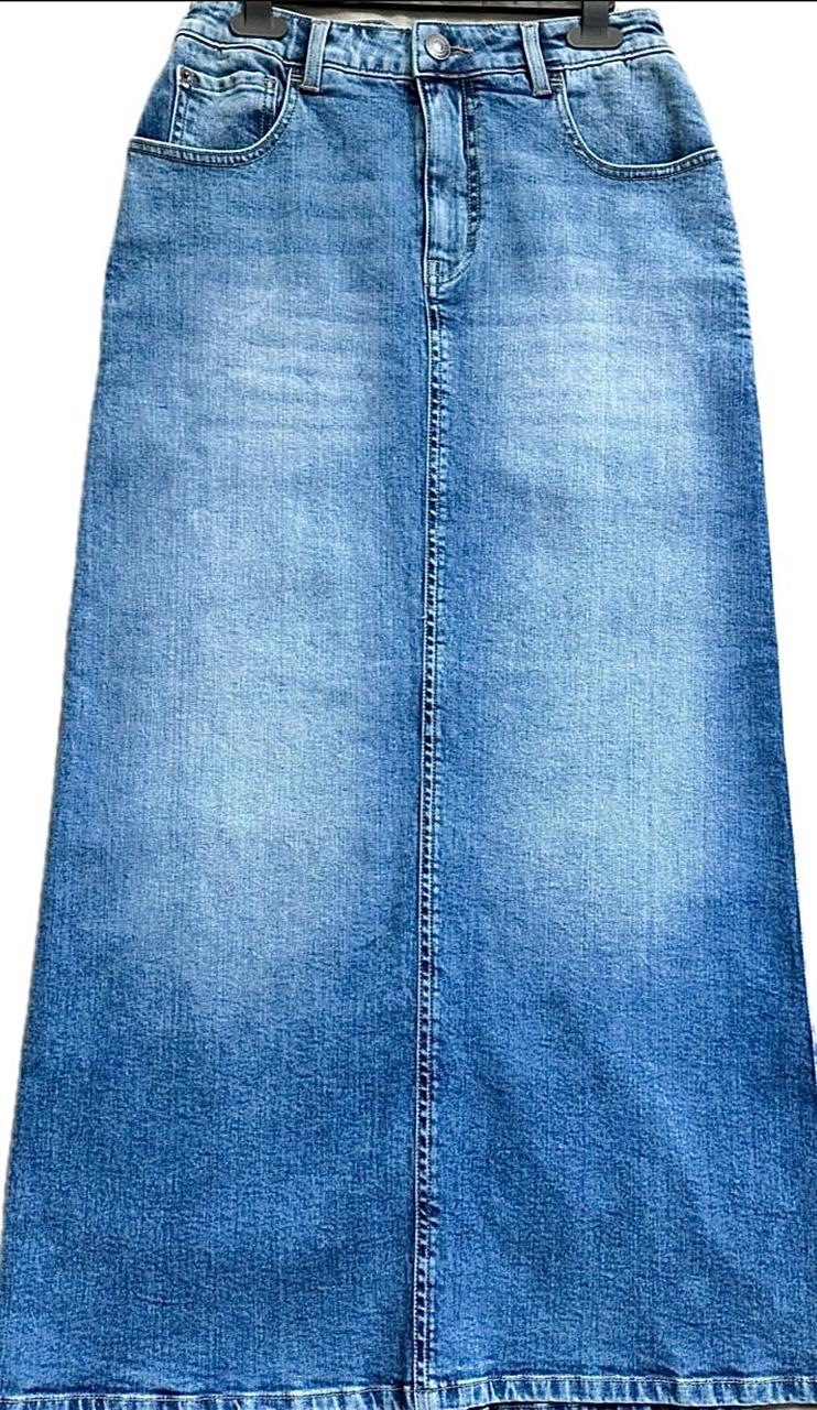 Ladies Denim Skirt Stretchable material