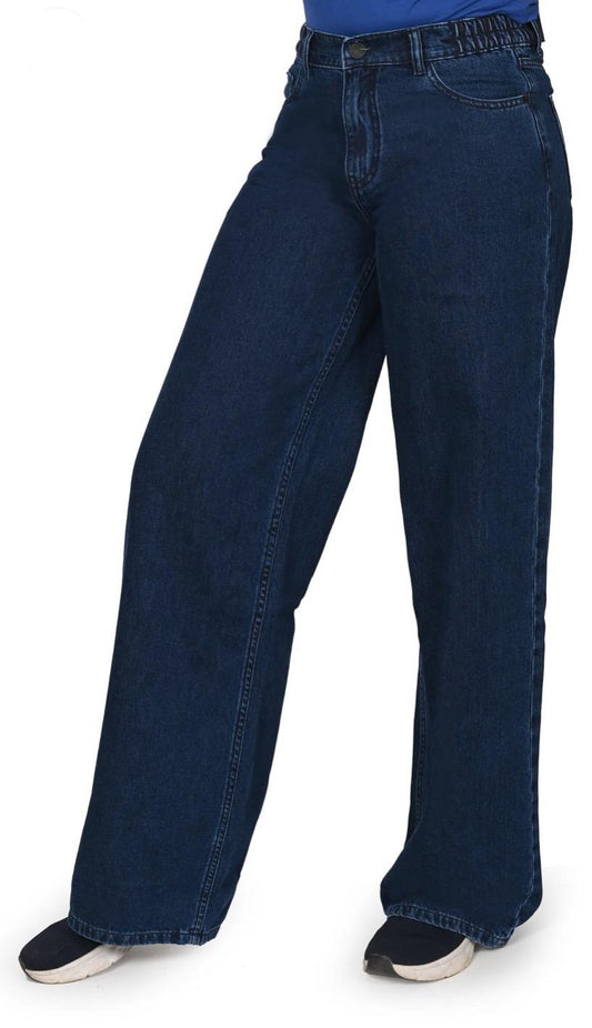 Women’s Wide leg dark blue jeans