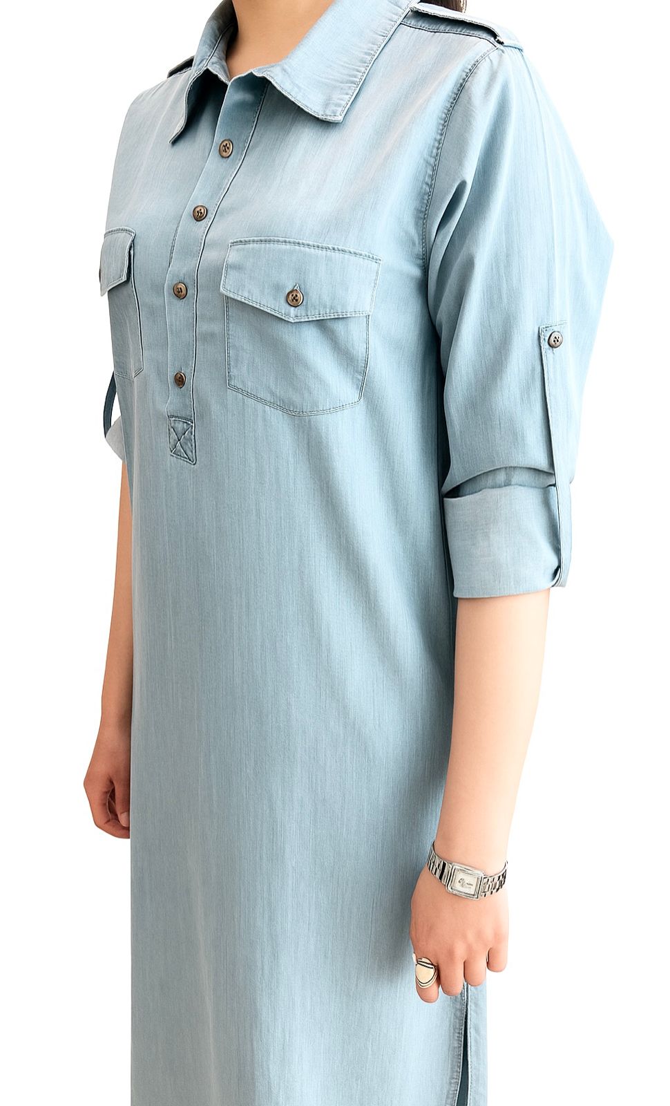 Ladies Light Weight Co-Ord Set – Sky Blue