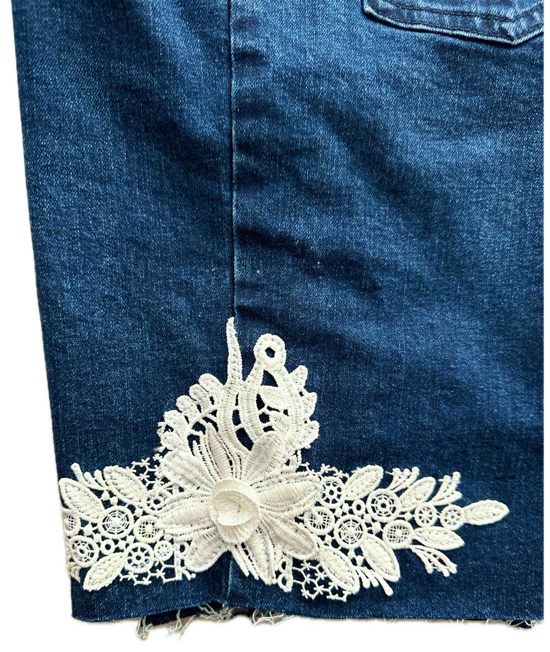 Girls Denim Shorts with Detailing